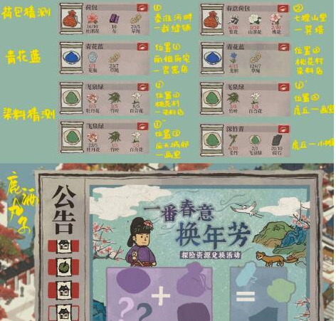 江南百景图获取春节过年冒险素材策略的流程分享。
