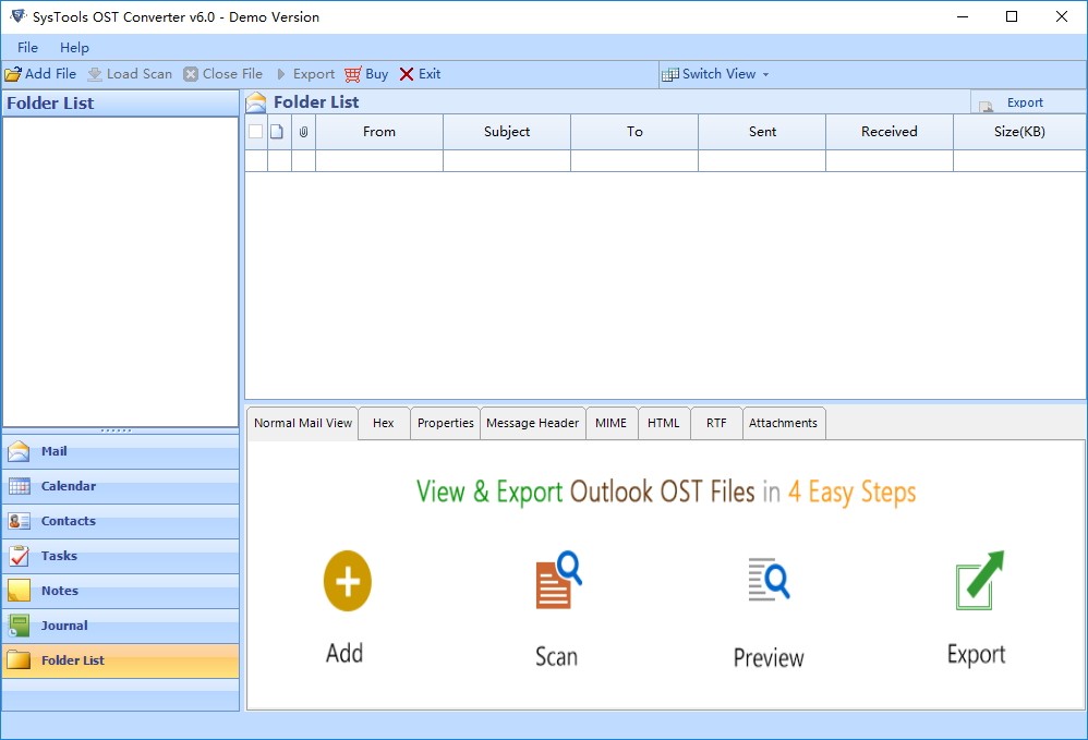 SysTools OST to PST Converter软件截图