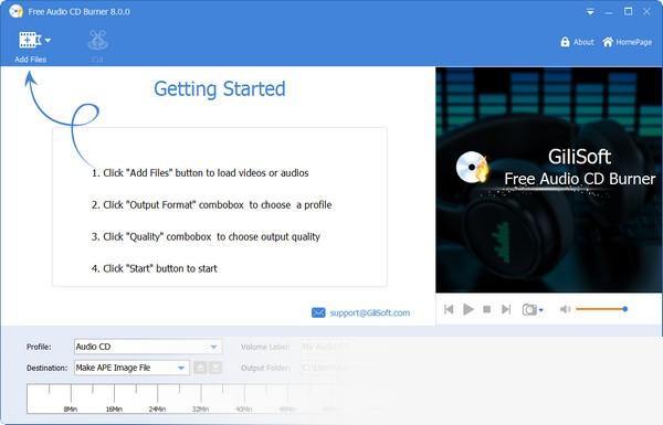 Free Audio CD Burner(音频光盘刻录软件)