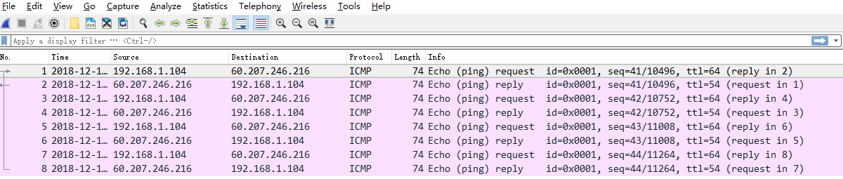 Wireshark(网络抓包工具)