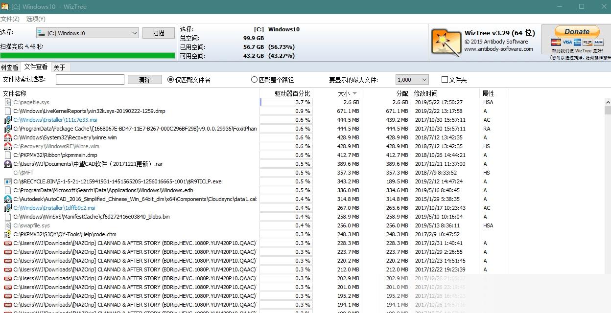 WizTree Portable中文版