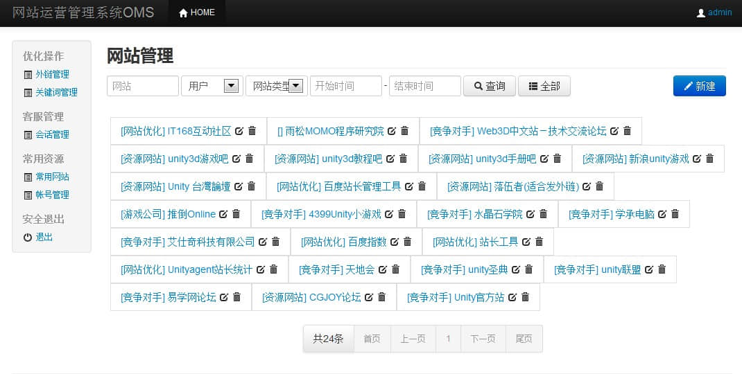 OMS运营管理系统