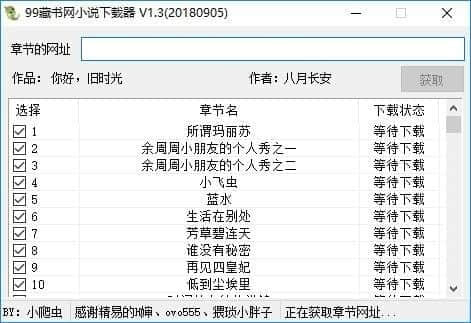 99藏书网小说下载器